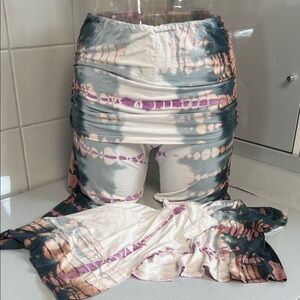 HardTail 4Ever Skirted Tie Dye Dramatic Flare Legging S EXC